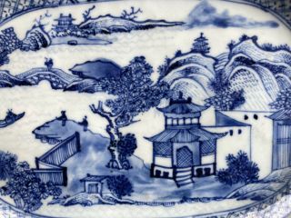 18th C Qianlong Chinese Platter Dish Blue And White