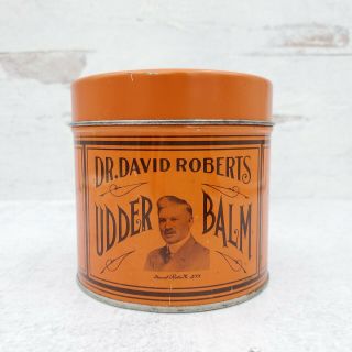 Vintage Dr.  David Roberts Farm Udder Advertising Tin
