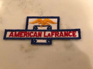 Vintage American Lafrance Fire Apparatus Sew On Patch Fire Truck Vtg