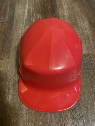 Vintage Red Ed Bullard Mk 2 Hard Boiled " Bump Cap " Hard Hat W/ Liner Usa