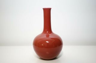 A Red Glazed Bottle Vase 3