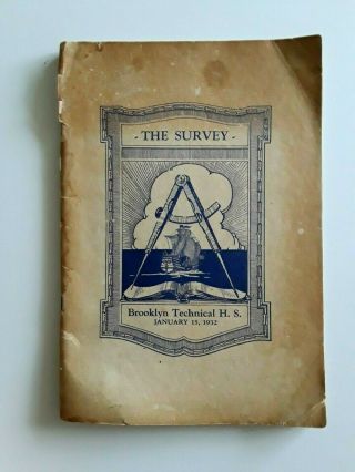 Jan.  15 1932 Brooklyn Technical High School Yearbook.  The Survey,  York