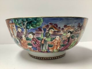 Chinese Export Porcelain Bowl.  18th Century.  Famille Rose.  As - Is.  10 1/4” Wide