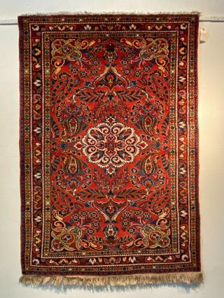 Antique Lilihan Carpet - Vintage Oriental Rug - Hand Woven - 3 