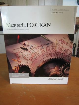 Vintage Microsoft Fortran,  Version 5.  1,  For Ms Os/2 And Ms - Dos O System,  (ln)
