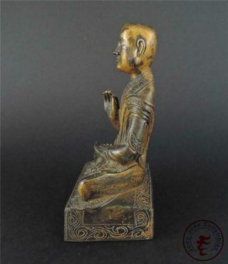 Very Large Old Chinese Tibet Gilt Bronze Made Tibetan Buddha Statue 2