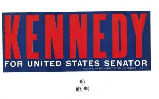 2 Robert F.  Bobby Kennedy Items From 1964 Us Senate Campaign In York