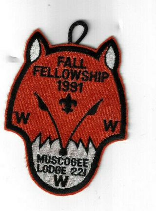 Oa Muscogee Lodge 221 1991 Fall Fellowship Indian Waters Columbia,  Sc [zig893]