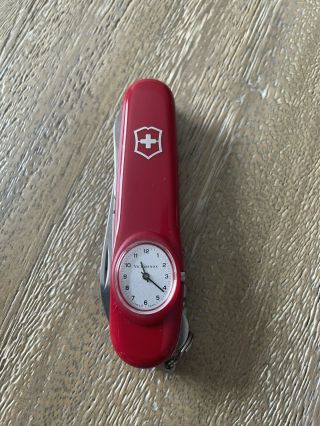 Vintage Victorinox Time Keeper.  Clock Great Batt.