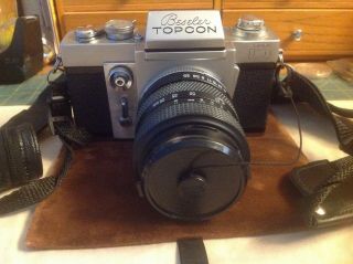 Vintage Japan Beseler Topcon D Camera And Tamron Lens 52mm 28 - 70mm
