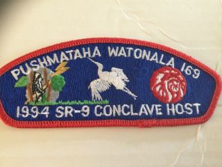 Pushmataha Council Csp Sa - 10 Watonala Lodge Oa 1994 Section Sr - 9 Conclave Host
