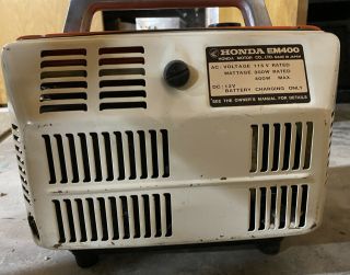 VTG Honda Vintage EM400 Portable Generator AC/DC - operational last year 3