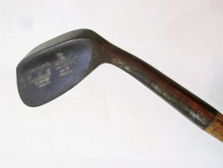 Vintage Hickory Shafted,  George Nicoll Mashie Niblick Iron Club,  36 " L,  Circa1910