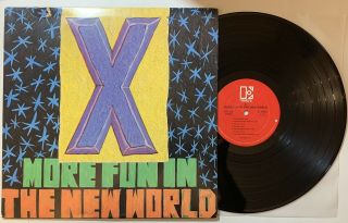 X - More Fun In The World Lp 1983 Elektra E1 - 60283 Vg,  /vg Alt Rock Punk