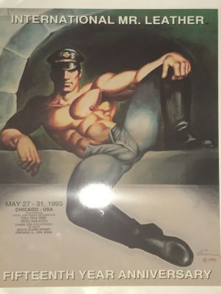 1993 Iml International Mr.  Leather Poster Vintage By Etienne