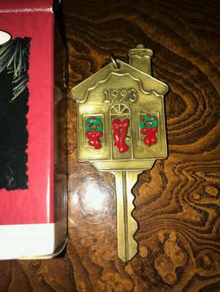 Hallmark Keepsake Ornament 1993 Home Key Christmas