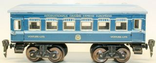 Vintage Pre - War Karl Bub ( (kbn) Rare " Voiture - Lits " International Express Coach