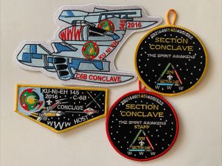 Bsa Order Of The Arrow Section Conclave Patches,  2016 Star Wars Theme