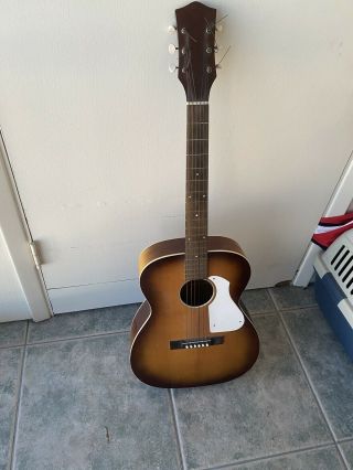Vintage Sears And Roebuck Parlor Acoustic Guitar Model 319.  12170000 1969