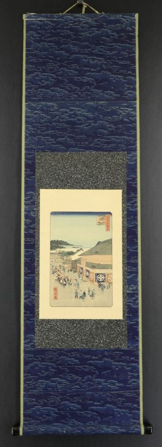 Japanese Hanging Scroll Art Woodblock Prints Utagawa Hiroshige E4025