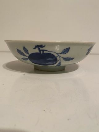 Antique Chinese 19th Century Blue and White Bowl With Endless Knot Mark 2