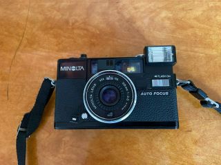 Vintage Minolta Hi - Matic Af2 35mm Film Camera Aa Batteries