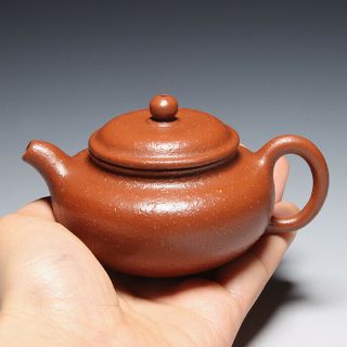 Oldzisha - Rare China Yixing Zisha Old 130cc Rough Zhuni Small " Fanggu " Teapot