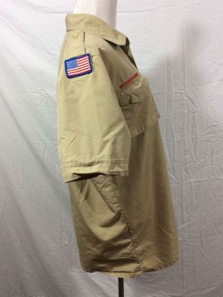 Boy Scout BSA UNIFORM SHIRT Adult Small S Style Short Sleeve No Patches 2