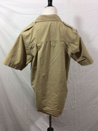 Boy Scout BSA UNIFORM SHIRT Adult Small S Style Short Sleeve No Patches 3