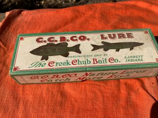 The Creek Chub Bait Company Vintage " Little Pikie Minnow”lure,  With Box