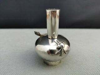 Impressive Fine Quality Antique Old Chinese Solid Silver Salt/pepper