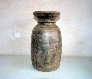 Antique Old Wooden Hand Crafted Himachal Milk Pot Water Container