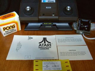 Vintage 1976 Atari Pong C - 140 4 Games Power Supply & Switch Box