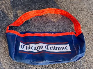 Vintage Cloth Chicago Tribune Newspaper Delivery Carrier Paperboy Bag