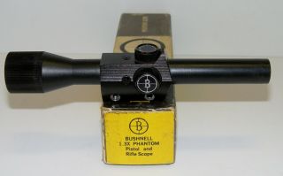 Bushnell 1.  3x Phantom Pistol & Rifle Scope Box Paper Mounts Vintage Hunting Gun
