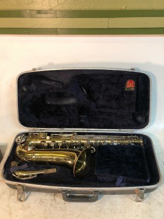 Vintage 1966 Conn Model E21696 Sax Saxophone And Case