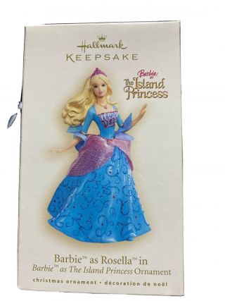 2007 Hallmark Keepsake Ornament Barbie As Rosella In Barbie The Island Princess