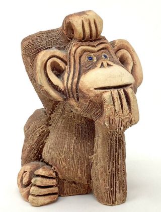 4” Ceramic Chimpanzee Figurine – Artesania Rinconada,  Uruguay