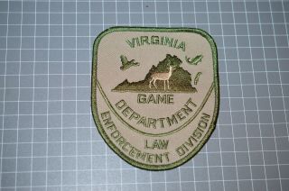 Virginia Game Department Law Enforcement Division Patch (b17 - R)