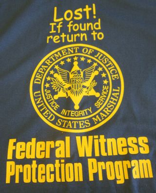T Shirt Lost If Found Return To Us Marshal Witness Protection,  Humorous Navy Xxl