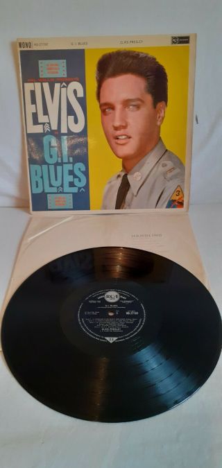 Elvis Presley G.  I Blues Rca 1961 Mono Uk Orig Rd - 27192 2b/2b Ot Tax Vg/vg -