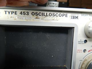 vintage TEKTRONIX Type 453 OSCILLOSCOPE w/probes Former IBM property 2