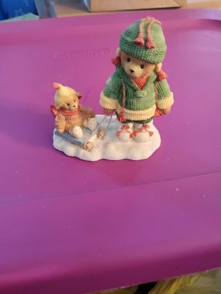 Cherished Teddies Marge And Nell Figurine 2002 Patricia Hillman Friends