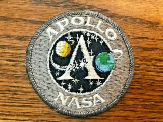 Vintage 1960s Nasa Apollo Program " A " Cloth Patch 3 " Diameter - -