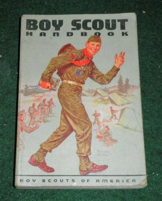 Boy Scout Handbook Norman Rockwell Cover 1959 6th Edition 1st Printing