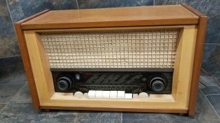 Rare Vintage 1950s Emud T7 Tube Shortwave Am Fm Radio From Germany
