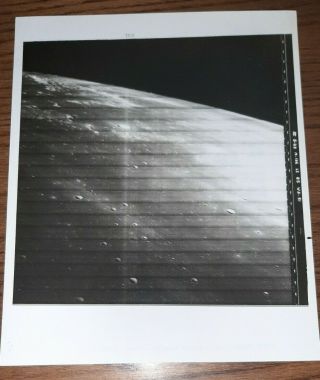 Nasa Official Photograph Takem By Lunar Orbiter Iii Of Surveyor Landing Site