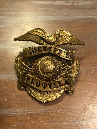 Vintage Alabama Sheriff’s Flotilla Badge - Hat Badge - Obsolete
