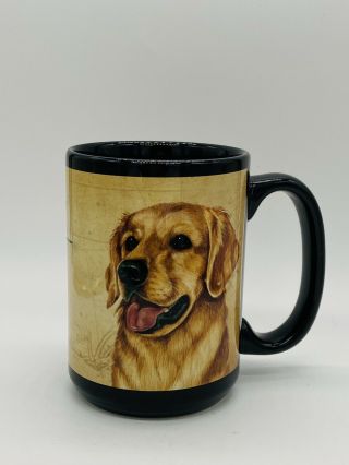 Golden Retriever Dog Ceramic Coffee Cup Mug 2013 4.  7 " Tall