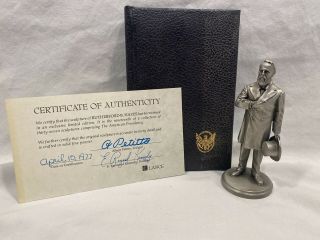 Lance Fine Pewter President Rutherford B Hayes 1977 Petitto W/ Book And 4.  5 "